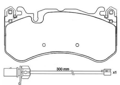 ABS Brake Pad Set, disc brake (P 50 127)
