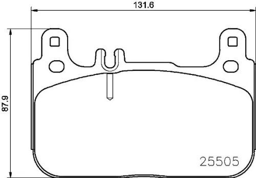 ABS Brake Pad Set, disc brake (P 50 128)
