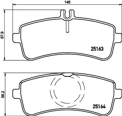 ABS Brake Pad Set, disc brake (P 50 130)