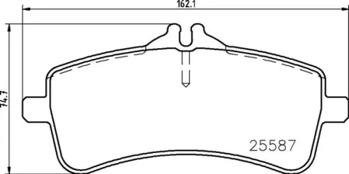 ABS Brake Pad Set, disc brake (P 50 131)