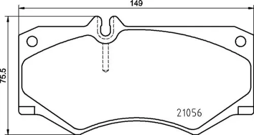 ABS Brake Pad Set, disc brake (P 50 134)