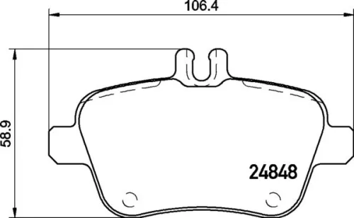 ABS Brake Pad Set, disc brake (P 50 135)