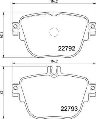 ABS Brake Pad Set, disc brake (P 50 141)