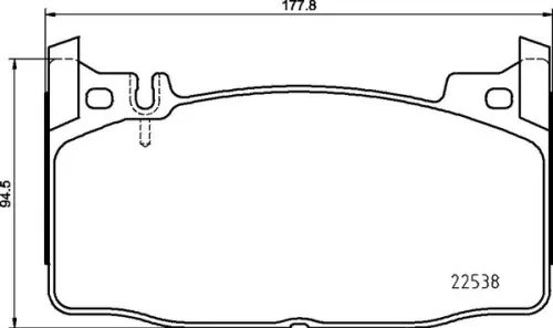 ABS Brake Pad Set, disc brake (P 50 143)