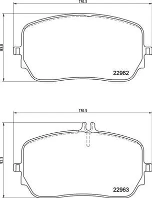 ABS Brake Pad Set, disc brake (P 50 149)