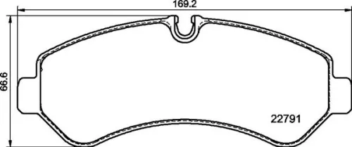 ABS Brake Pad Set, disc brake (P 50 150)