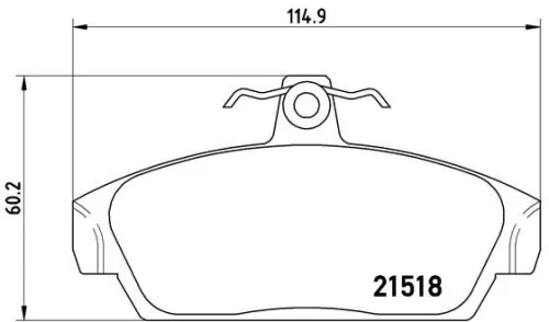 ABS Brake Pad Set, disc brake (P 52 015)