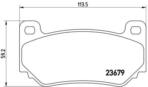 ABS Brake Pad Set, disc brake (P 52 018)