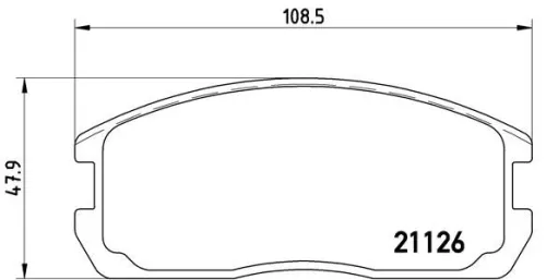 ABS Brake Pad Set, disc brake (P 54 009)