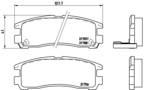 ABS Brake Pad Set, disc brake (P 54 012)