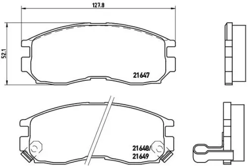 ABS Brake Pad Set, disc brake (P 54 014)