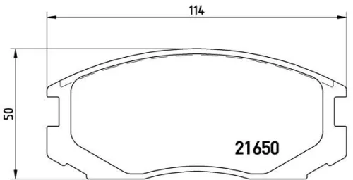 ABS Brake Pad Set, disc brake (P 54 015)