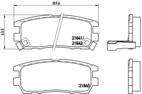 ABS Brake Pad Set, disc brake (P 54 018)