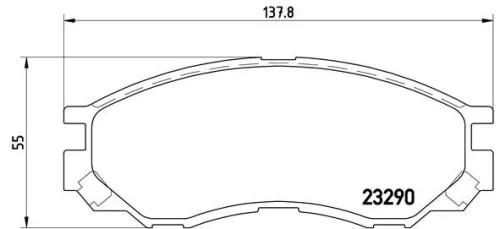 ABS Brake Pad Set, disc brake (P 54 020)