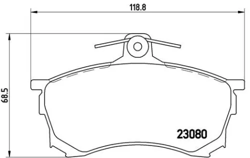 ABS Brake Pad Set, disc brake (P 54 021)