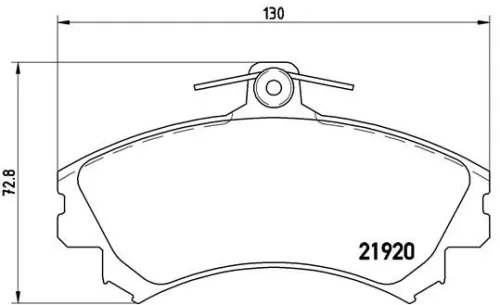 ABS Brake Pad Set, disc brake (P 54 022)