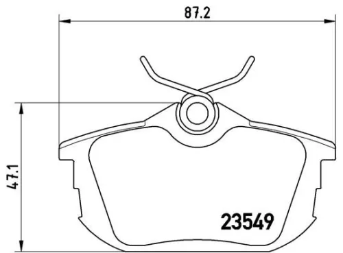 ABS Brake Pad Set, disc brake (P 54 023)