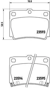 ABS Brake Pad Set, disc brake (P 54 026)