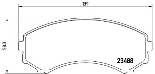 ABS Brake Pad Set, disc brake (P 54 029)