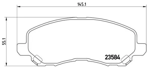 ABS Brake Pad Set, disc brake (P 54 030)
