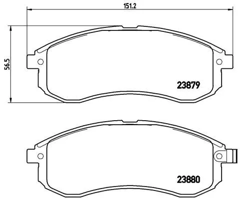 ABS Brake Pad Set, disc brake (P 54 033)