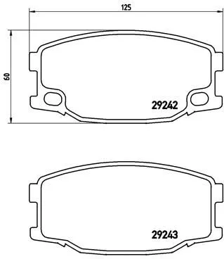 ABS Brake Pad Set, disc brake (P 54 035)