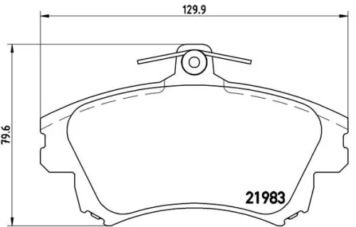 ABS Brake Pad Set, disc brake (P 54 036)