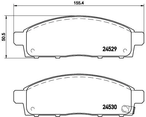 ABS Brake Pad Set, disc brake (P 54 038)