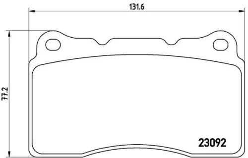 ABS Brake Pad Set, disc brake (P 54 040)