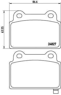 ABS Brake Pad Set, disc brake (P 54 052)