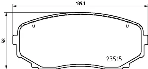 ABS Brake Pad Set, disc brake (P 54 060)