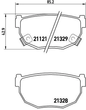 ABS Brake Pad Set, disc brake (P 56 010)