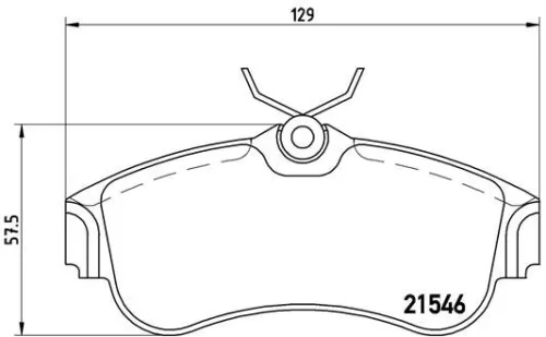 ABS Brake Pad Set, disc brake (P 56 022)