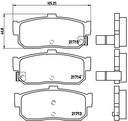 ABS Brake Pad Set, disc brake (P 56 029)
