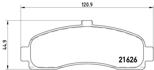 ABS Brake Pad Set, disc brake (P 56 031)