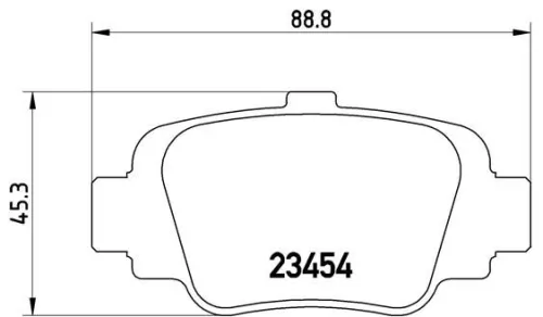 ABS Brake Pad Set, disc brake (P 56 032)