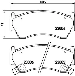 ABS Brake Pad Set, disc brake (P 56 033)