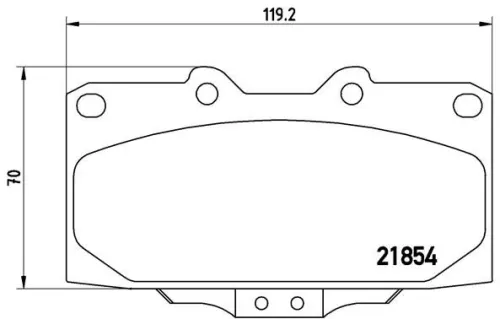 ABS Brake Pad Set, disc brake (P 56 034)