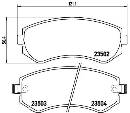 ABS Brake Pad Set, disc brake (P 56 039)