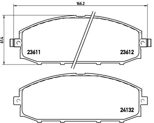 ABS Brake Pad Set, disc brake (P 56 041)