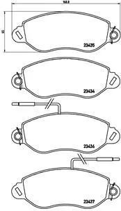 ABS Brake Pad Set, disc brake (P 56 042)