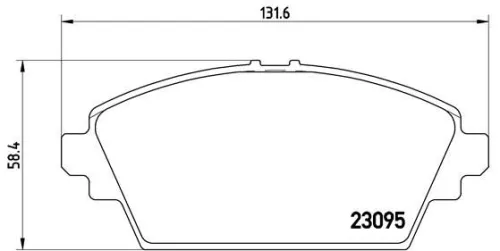 ABS Brake Pad Set, disc brake (P 56 044)