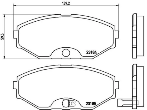 ABS Brake Pad Set, disc brake (P 56 045)