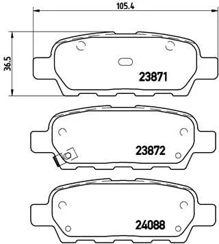 ABS Brake Pad Set, disc brake (P 56 046)