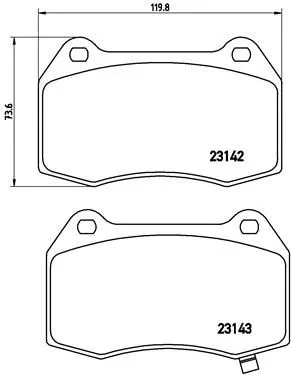ABS Brake Pad Set, disc brake (P 56 047)
