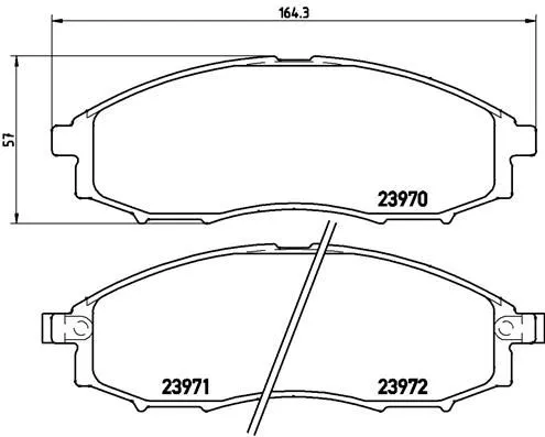ABS Brake Pad Set, disc brake (P 56 049)