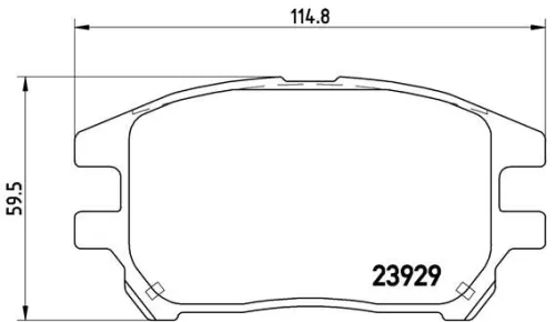 ABS Brake Pad Set, disc brake (P 56 050)