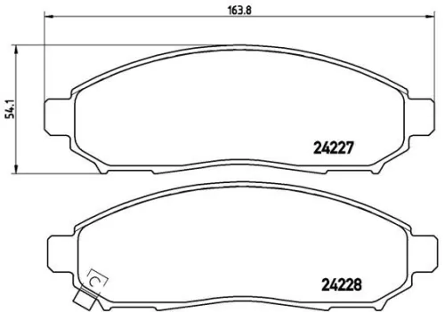 ABS Brake Pad Set, disc brake (P 56 059)