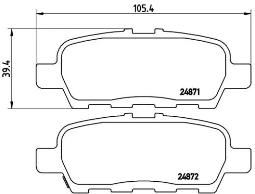 ABS Brake Pad Set, disc brake (P 56 068)