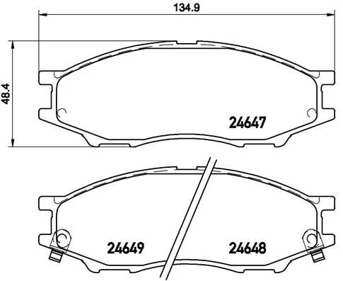 ABS Brake Pad Set, disc brake (P 56 083)